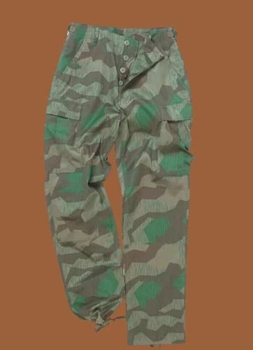 German Splinter Camouflage Military BDU Cargo Pants 6 Pockets Fatigue Trousers - image 1