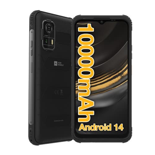 AGM H Max Rugged Smartphone 10000mAh Android 14 4GB RAM 128GB Storage 6.56'' Dual SIM NFC US - image 1
