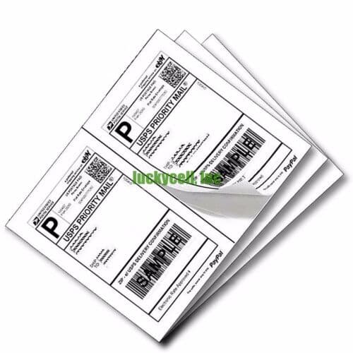 Label 200 Adhesive Paypal Ebay Shipping Labels UPS USPS 2 Per Sheet 8.5 X 5.5 - image 1