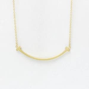 Tiffany Smile Yellow Gold 18K Pendant Necklace - image 1
