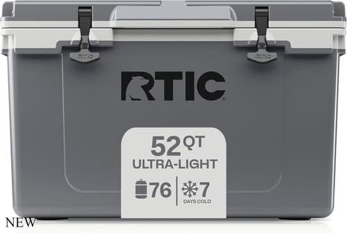 RTIC Ultra-Light 52 Quart Hard Cooler Insulated Portable Ice Chest Box,Dark Grey - image 1