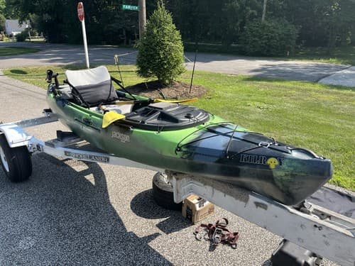 Jackson Kilroy Fishing Kayak with Trailer and Trolling Motor - image 1