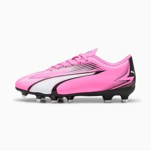 Puma Ultra Play 107775-01 Kids Pink White Black FG/AG Soccer Cleats - image 1