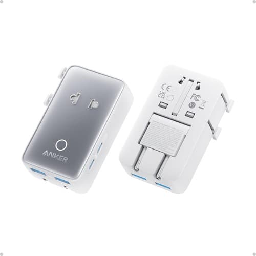 Anker Nano Travel Adapter 5-Port Plug w/ 1 AC+2 USB-A+2 USB-C Smart Temp Control - image 1
