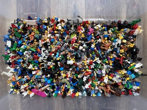 LEGO Minifigure Lot ~4 LBS Random Figures & Parts Bulk Mixed LOT - image 1