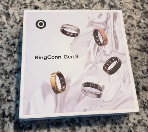 RingConn® Gen 3 Ultra-Thin Smart Ring, Size 10, Royal Gold Monitoring & Health - image 1