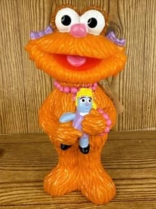 Vintage 1995 Sesame Street Zoe Baby Bubble Bath Empty Bottle with Tag Minnetonka - image 1