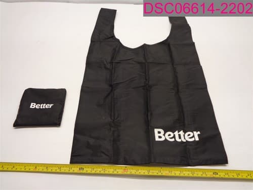 QTY=3 (2 Black, 1 White); BAGGU Better Standard Reusable Foldable Shopping Bags - image 1