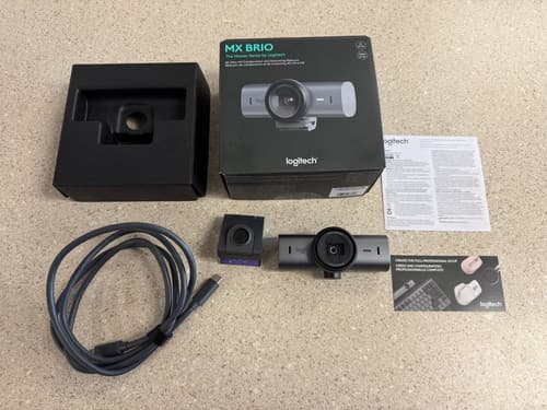 Logitech MX Brio 4K Webcam 1080p 60FPS, Noise-Reducing Mics, Show Mode, Graphite - image 1