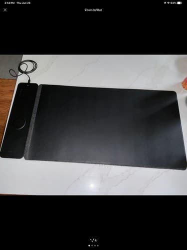 JOURNEY ALTI Wireless Charging Desk Mat (Black) Keyboard and Mouse Mat - image 1