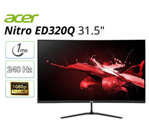 Acer Nitro ED320Q 31.5" 240Hz FHD Curved Gaming Monitor - Refurbished - image 1