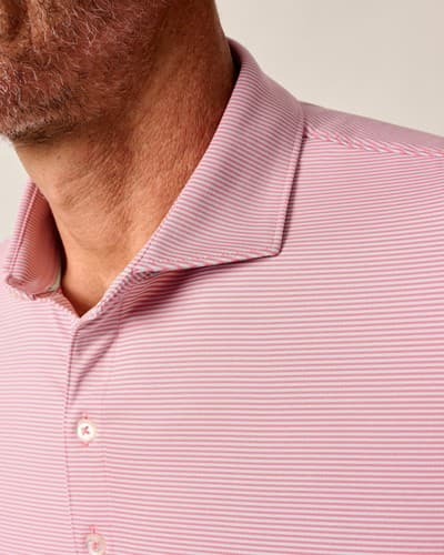 johnnie-O Performance Jersey Polo - Lyndonn Stripe Mens Sardinia (7851421) - image 1