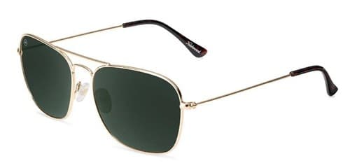 Knockaround Mount Evans Polarized Sunglasses, Gold/Aviator Green, Unisex - image 1