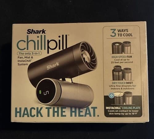 Shark ChillPill 3-in-1 Personal Fan, Mist, and InstaChill Cooling System - image 1