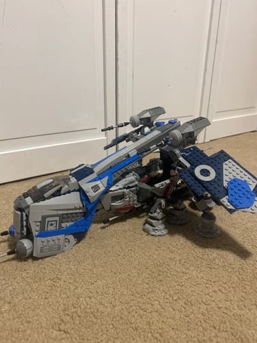 LEGO Star Wars Clone Wars MOC AT-OT and Gunship Alternate Build - image 1