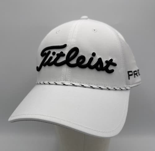 Titleist Tour Breezer Rope Golf Hat White / Black Adjustable Cap NWT ! Breathabl - image 1