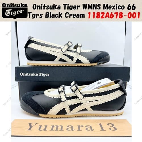 Onitsuka Tiger WMNS Mexico 66 Tgrs Black Cream 1182A678-001 Women's Size - image 1