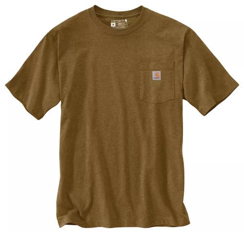 Carhartt Men's K87 Pocket T-Shirt, Brown - image 1