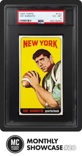JOE NAMATH PSA 6 1965 TOPPS FOOTBALL #122 ROOKIE CARD RC JETS EX-MT - image 1