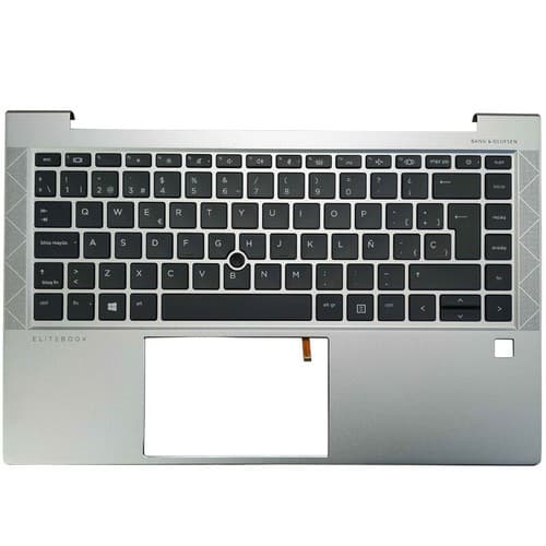 Laptop Replacement Keyboard for HP EliteBook 840 G8, 745 G7, 745 G8, 840 G7 with Spanish Layout and Backlit Palmrest - image 1