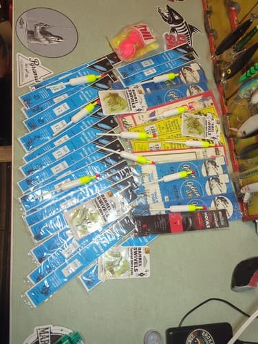 Fishing Tackle Lot - Large Assortment of Hooks, Bobbers, Swivels (45 Items) - image 1