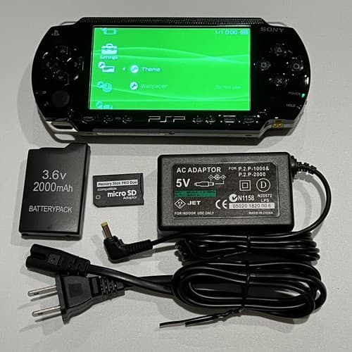 IPS Black Sony PSP 1000 System w/ 16GB Memory Card Bundle - image 1