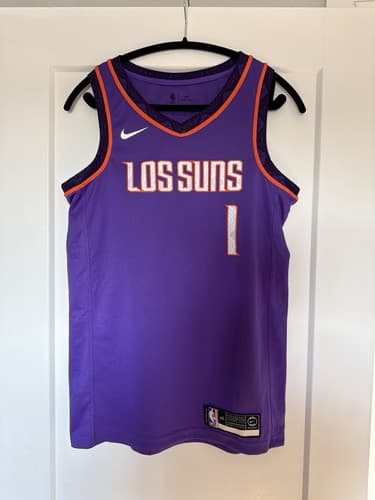 Nike Phoenix Suns Devin Booker Los Suns City Edition Swingman Jersey Size 40 - image 1