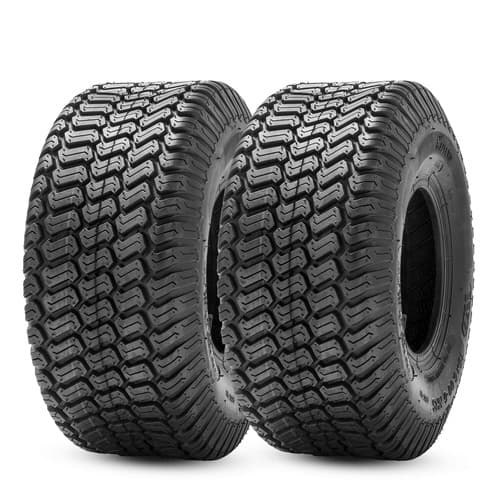 Halberd 15x6.00-6 Lawn Mower Tires 2-Pack, 4 Ply Heavy Duty, Herringbone Tread - image 1