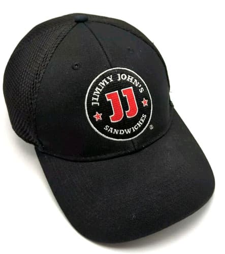 Jimmy John's Sandwiches Stretch-Fit Fitted Black Cap - Size M/L - image 1