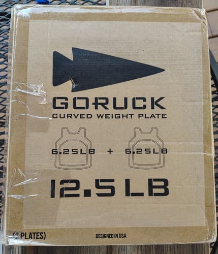 GORUCK 6.25LB Curved Ruck Plate Compatible Each (12.5LB Total), Black - image 1
