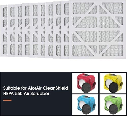 AlorAir MERV-10 Air Filter for CleanShield HEPA 550 Air Scrubber (Pack of 5) - image 1