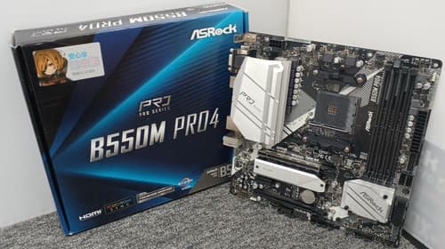 ASRock B550M Pro4 AMD B550 Motherboard Socket AM4 Micro ATX DDR4 PCIe 4.0 Used - image 1