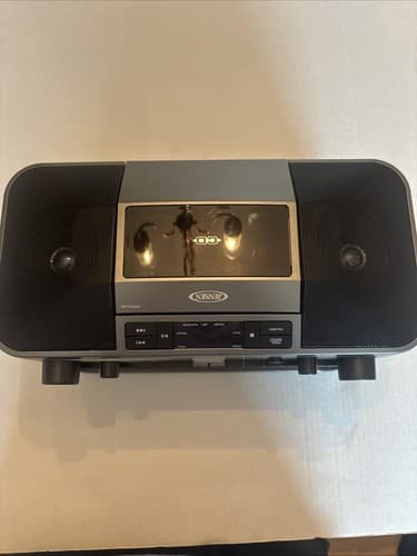 Jensen MCR-1500 Vintage Stereo Portable CD/MP3 Dual Cassette Deck Recorder - image 1