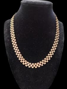 17" Gold Rolex Chain 10K - image 1