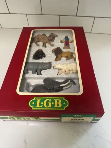 Lehmann LGB G Scale Big Train Circus Assortment Of Animals & Trainer In Box 5027 - image 1