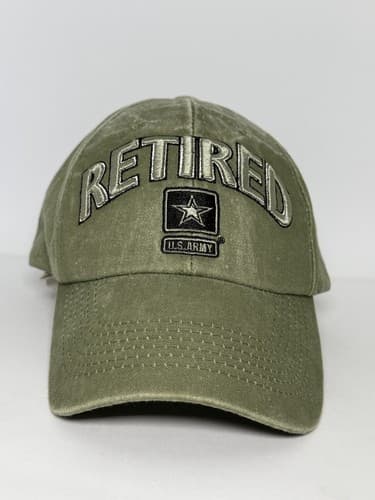 U.S. Army Retired Star Logo Baseball Cap Olive - image 1
