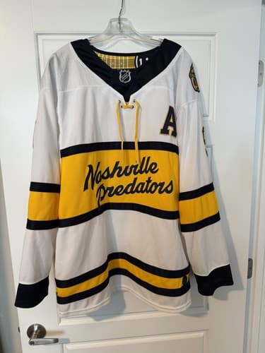 Men's Adidas Nashville Predators Filip Forsberg 2020 Winter Classic Hockey Jersey XL 54 - image 1