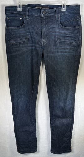 Guess Men's Slim Tapered Jeans 34x32 Dark Blue Denim - image 1