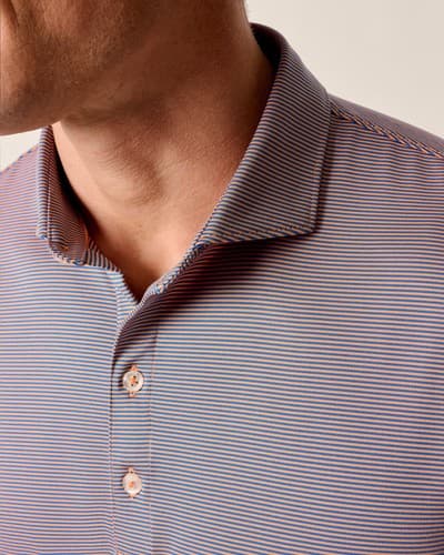 Performance Jersey Polo - Lyndonn Stripe johnnie-O Mens (7851500) - image 1