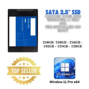 2.5" SATA SSD Hard Drive 256GB Pre-installed with Windows 11 Pro - image 1
