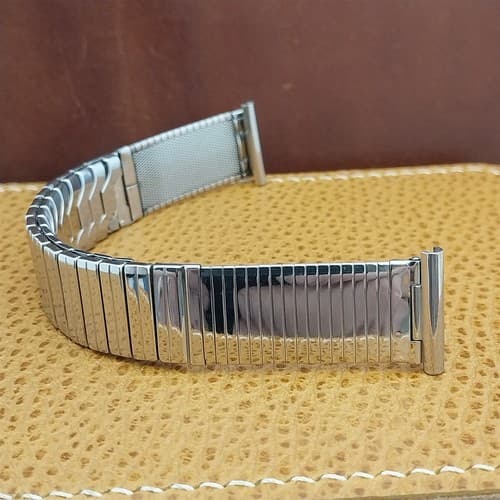 Vintage Stainless Steel 19mm 18mm 16mm Forstner Unused Classic 1950s Watch Band - image 1