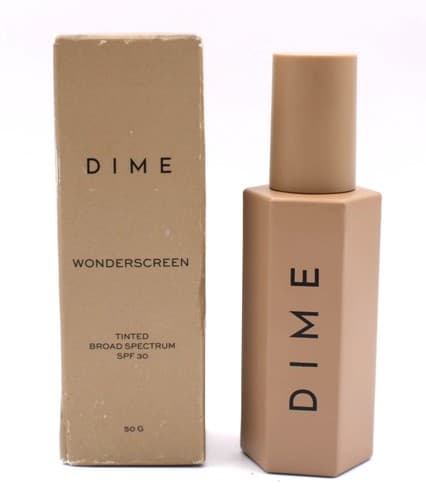 Dime Wonderscreen Tinted Broad Spectrum Glow Sunscreen 50G SPF 30 Shade 02 NEW - image 1