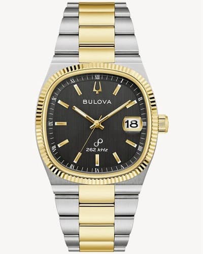 *BRAND NEW* Bulova Super Seville Black Dial Two-tone Bracelet Men's Watch 98B458 - image 1