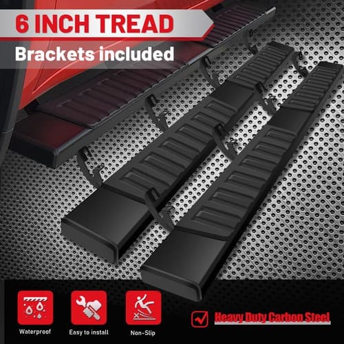 Colorado/GMC Canyon Crew Cab 6" Running Board Side Step Nerf Bar for 2015-2026 - image 1