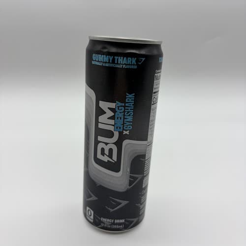 BUM ENERGY Energy Gummy Thark Can 12 fl oz SUPER RARE/LIMITED - image 1