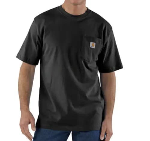 Men's Carhartt K87 - Loose Fit Workwear T-Shirt Black Large - image 1