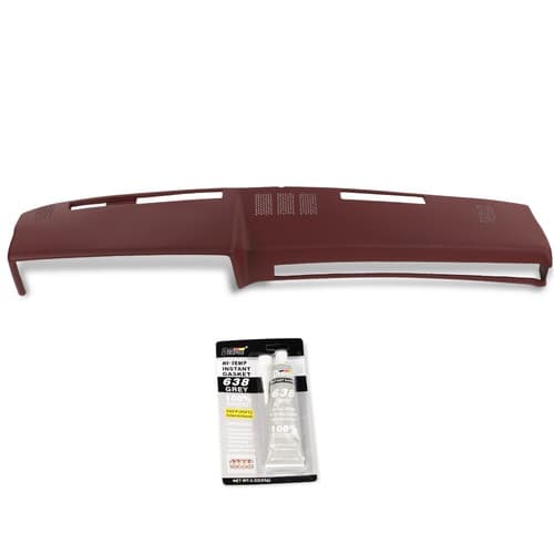 Soft TPE Dash Pad Cover Red Fit For 81-91 Chevrolet GMC C/K/R/V Truck/SUV Pickup - image 1