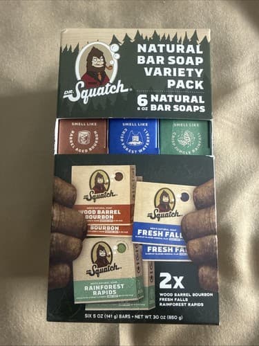 Dr. Squatch Natural Bar Soap, Variety Pack, 5 Ounce (Pack of 6) - image 1