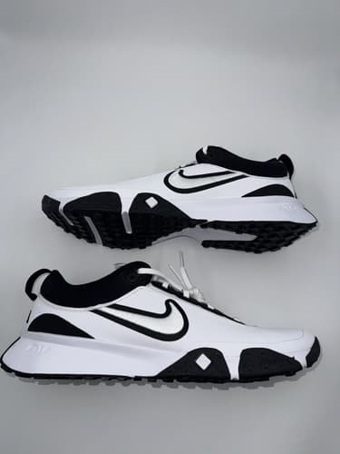 Nike Air Diamond Varsity White Turf Baseball Shoes Men's Size 12 - image 1
