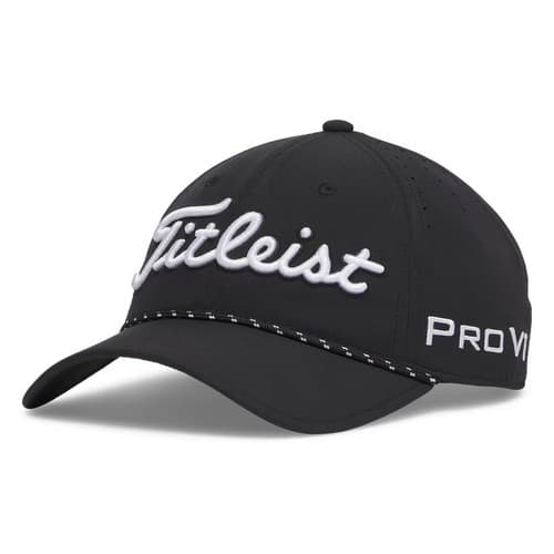 Titleist Golf Men's Tour Breezer Adjustable Cap Hat Black/White New w/ Tag! 2853 - image 1